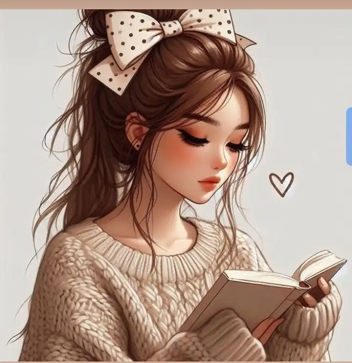 whatsapp girl with book dp